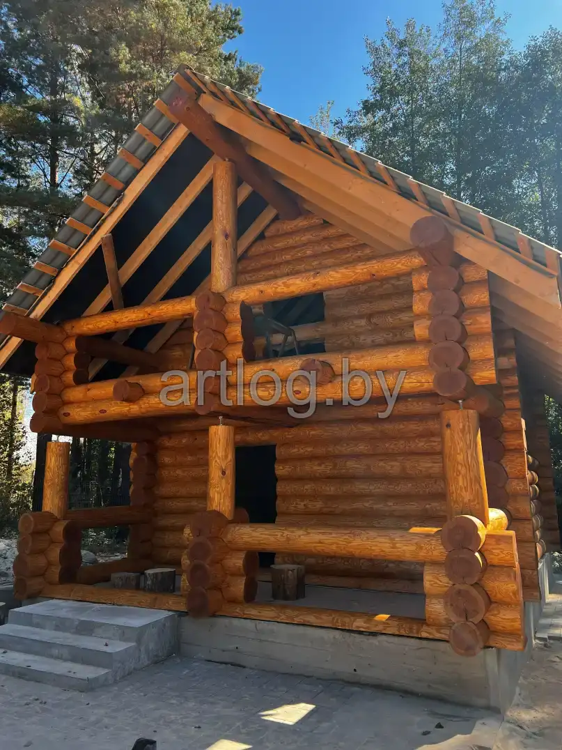 Тонировка сруба