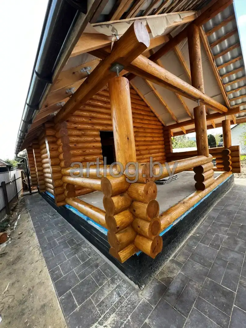 Тонировка сруба