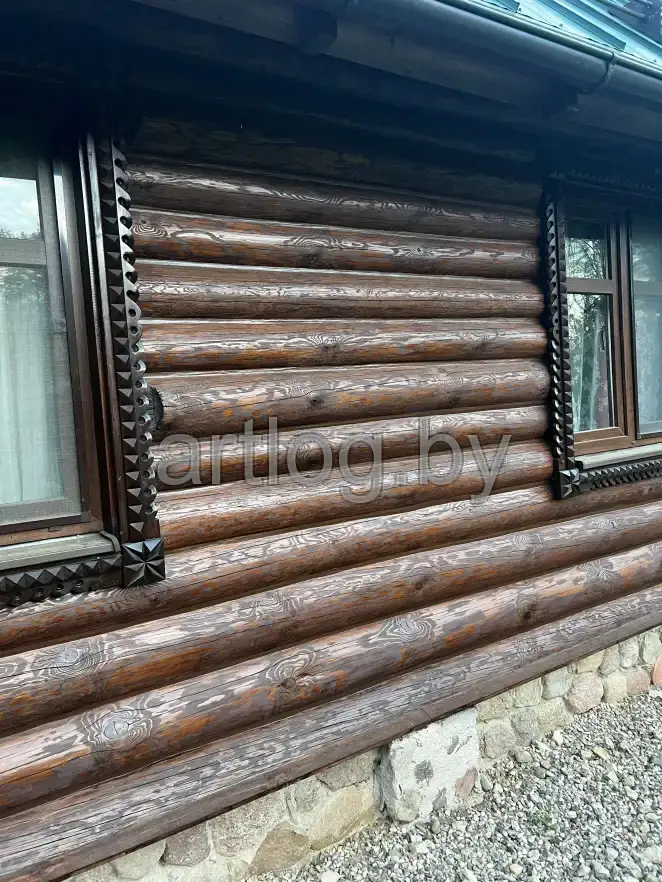 Фасад сруба