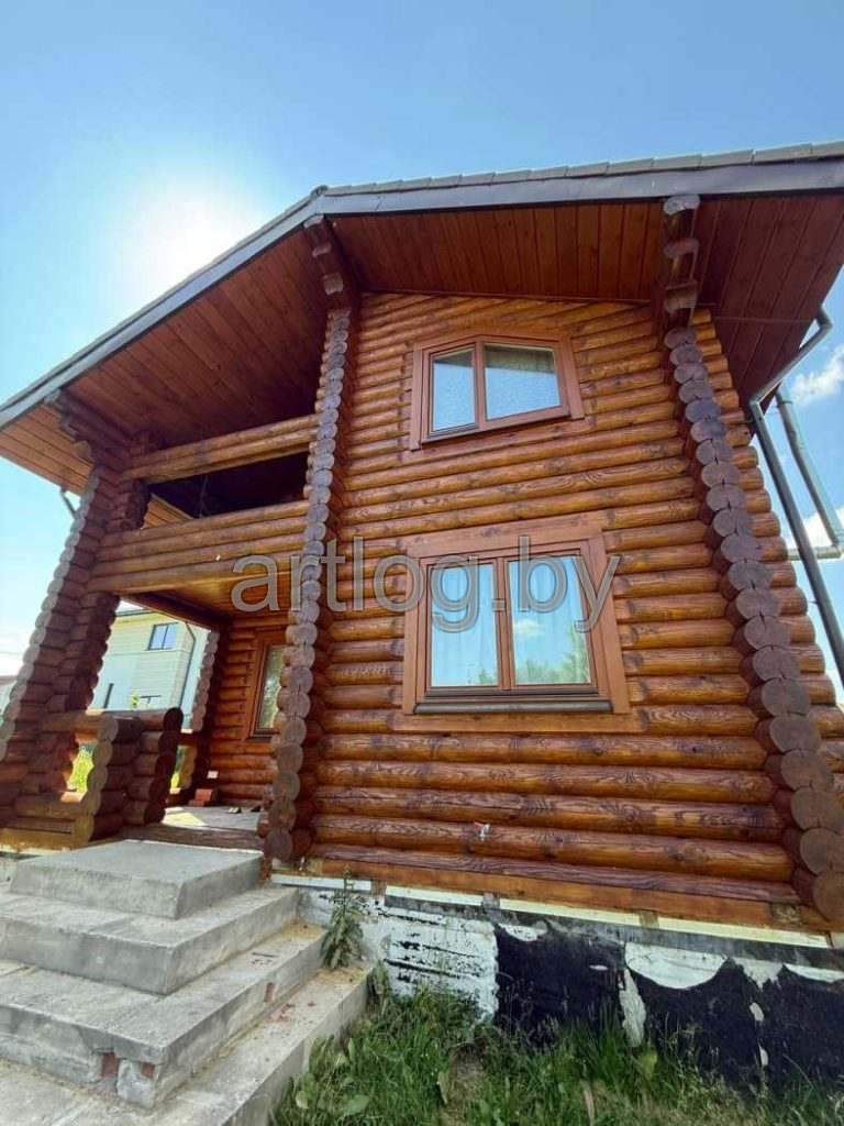 Реставрация дома из оцилиндрованного бревна